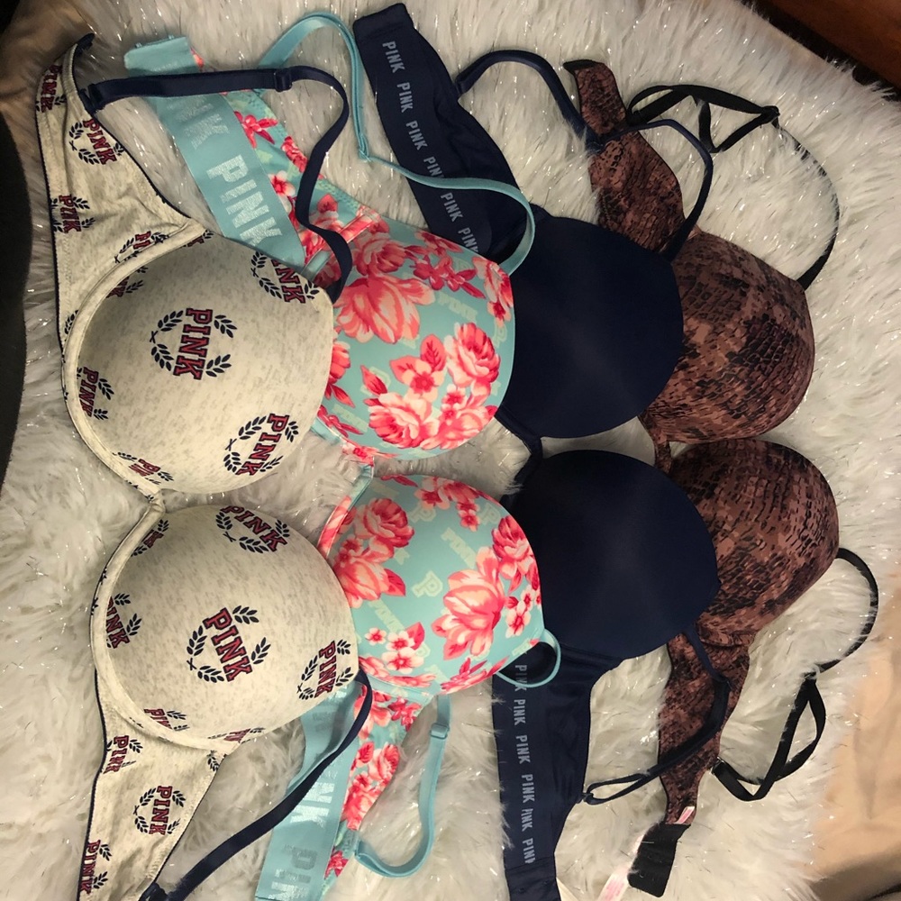 VS PINK SUPER PUSH UP BRA BUNDLE